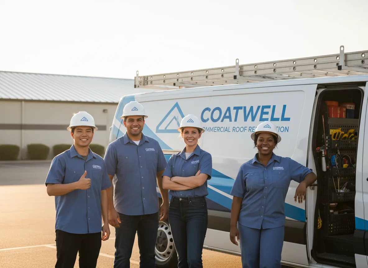 Commercial roof coating company in Hague, VA