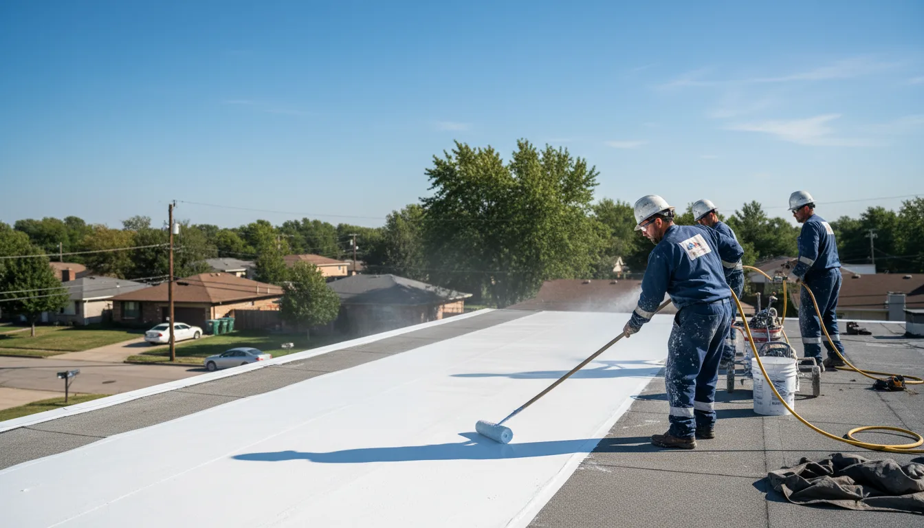Commercial roof coating in Hague, VA near me